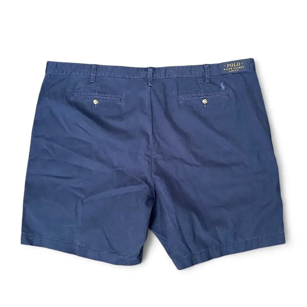NWT Polo Ralph Lauren Shorts Mens Navy Blue Chino Classic Fit 8